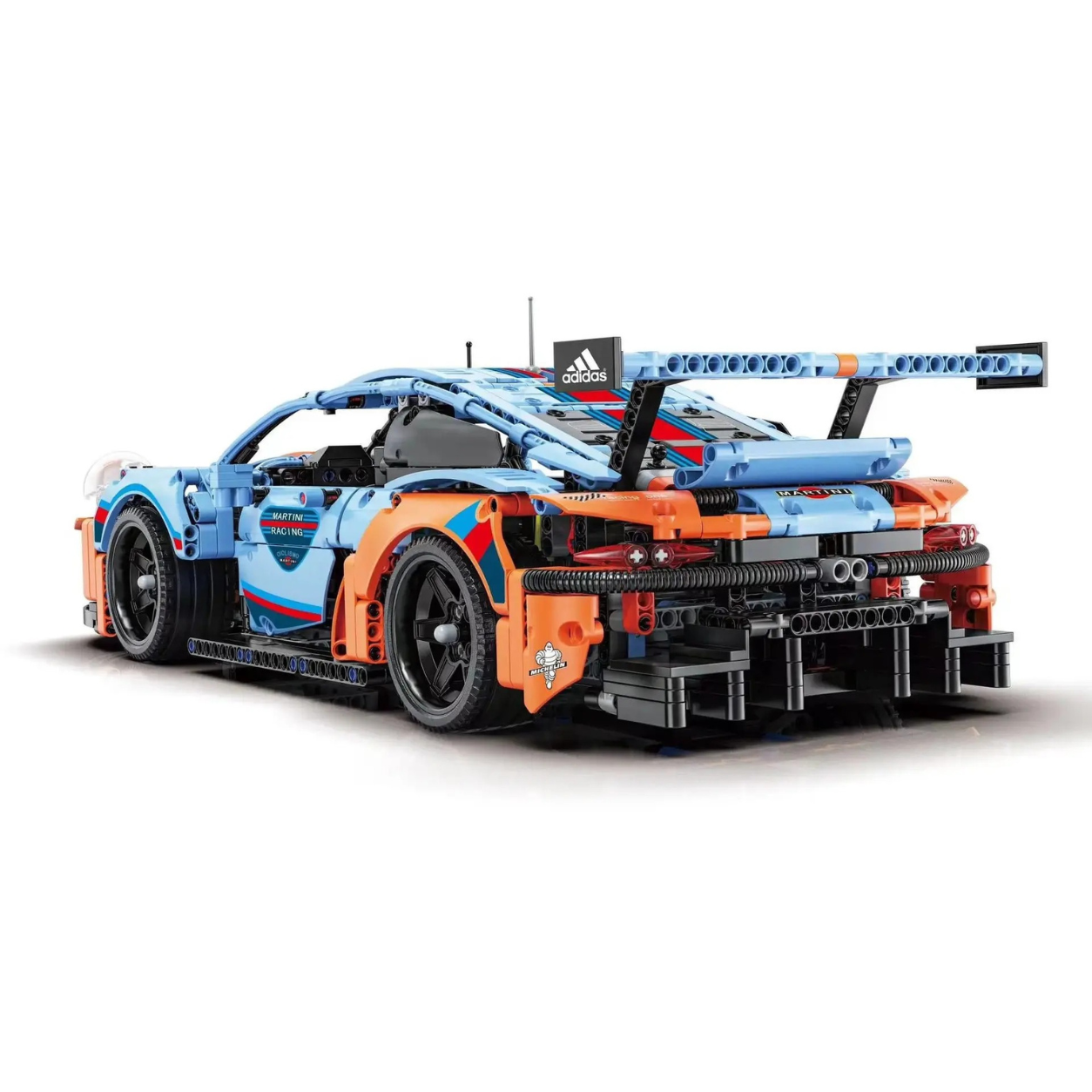 911 RSR Blau-Orange Modellbausatz (1580 Teile)